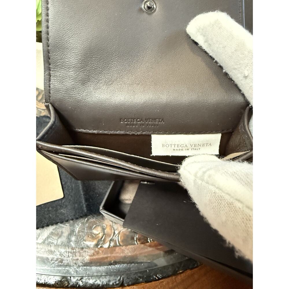BOTTEGA VENETA Card Case Intrecciato Lambskin Leather With Box And Dust Bag - Picture 5 of 10